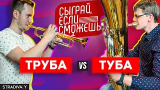 Труба VS Туба | СЫГРАЙ, ЕСЛИ СМОЖЕШЬ #3 | Бахарев х Шагов