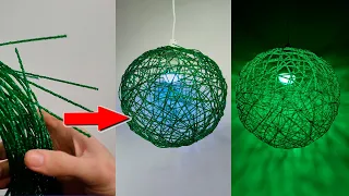 How to make a pendant lamp from plastic bottles - DIY creative lamp