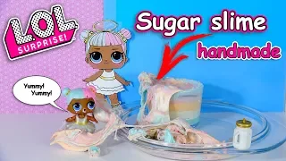 D I Y  LOL Surprise Sugar VS Spice Slime Challenge Fluffy Slime!