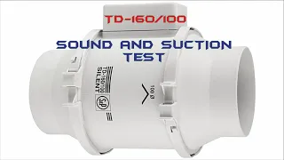 TD-160/100 Susturuculu Fan Tanıtımı - TD-160/100 Fan Testing