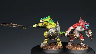 How to Paint SAURUS WARRIORS | SERAPHON | LIZARDMEN | AGE of SIGMAR