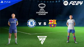 FC 24 PS4 - Chelsea vs Barcelona | UEFA Women's Champions League 2023/24