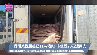 丹州关税局起获11吨猪肉  市值近23万逮两人【2024.05.19 八度空间华语新闻】