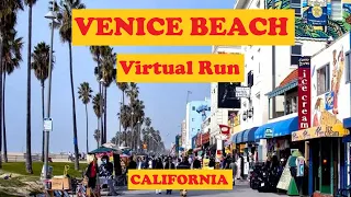 42 Minutes Virtual Run in Venice Beach, California on a Gorgeous, Sunny Day Great Treadmill Workout