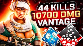 ЗР-198! 44 KILLS & 10700 DMG ON VANTAGE.EXE, FOR 2 GAMES ! вэнтедж гайд апекс легенд реликвия apex