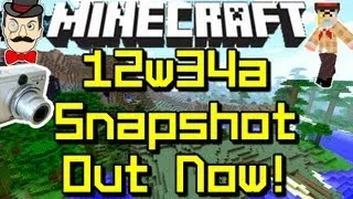 Minecraft 1.4 SNAPSHOT 12w34a Out Now !