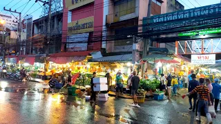 🇹🇭Bangkapi market, fresh vegetables, fresh food at night