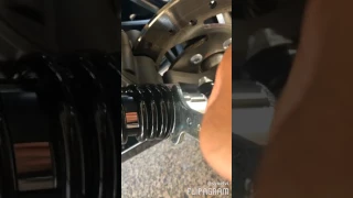 how to stiffen up the suspension on an iron 883