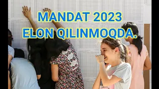 MANDAT 2023 ELON QILINMOQDA.#dtm #mandat #abituriyent #qabul #мандат #янгиликлар