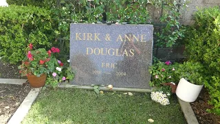 Kirk Douglas Anne Douglas Eric Douglas Graves Pierce Brothers Westwood Cemetery LA CA Oct 16, 2022