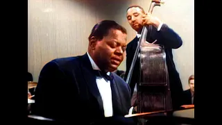 Oscar Peterson Trio, London, UK, (Jazz 625), 1st october 1964 (colorized)