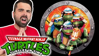 THE NINJA TURTLES GO BACK IN TIME! Teenage Mutant Ninja Turtles 3 Movie Reaction FIRST TIME WATCHING