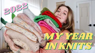 MY YEAR IN KNITS | everything I knit in 2022, my first year as a knitter!