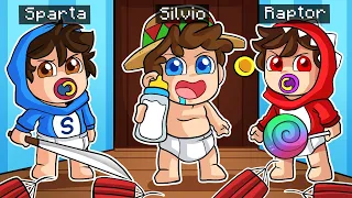 ¡LOS 3 BEBES mas DESASTROSOS del MUNDO! 😂🍼 con SPARTA356, RAPTORGAMER y SILVIOGAMER