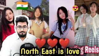 Pakistani Reaction on NorthEast Indian 🇮🇳 Girls Instagram Trending Reels compilation | HT Reacts