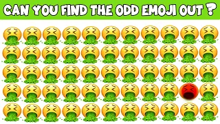 Find The Odd Emoji Out | Spot The Difference Emoji | Emoji Puzzles