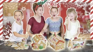 GINGERBREAD HOUSE MAKING GONE WRONG!! (Not clickbait!)  w/ My little cousins!