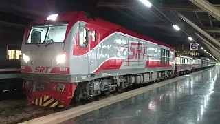 Last Special Express 13 departing from Bangkok Hua Lamphong Railway Station