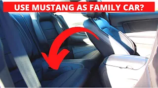 2019 Mustang GT Back Seat Space | Is There Enough Room For A Family?