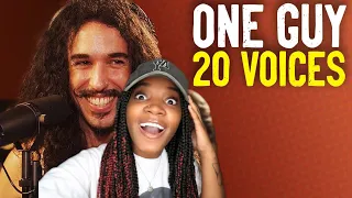 One Guy 20 Voices (Michael Jackson,Post Malone,Roomie Etc) (REACTION)
