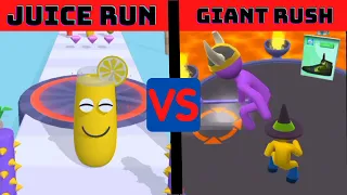 Juice run VS Giant rush Android,Ios Gameplay┃Giant Rush┃Juice Run@AndroidiosGamingChannel