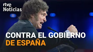 MILEI acusa a Puente de "INJURIAS" y CULPA a Sánchez de poner "en PELIGRO" la unidad de EspañaI RTVE