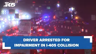 Driver arrested for impairment in I-405 collision