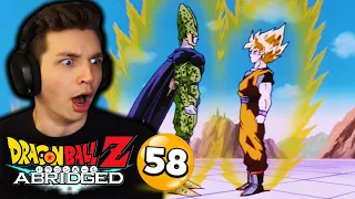 GOKU VS. PERFECT CELL!! | DBZ:A REACTION Episode 58