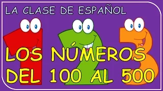 Numbers in Spanish from 100 to 500 / Números en espa