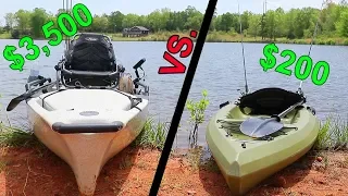 Cheap Kayak VS. Expensive Kayak -- Fishing CHALLENGE