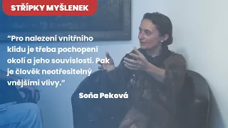 MUDr. Soňa Peková - střípek myšlenek 2 I Pro nalezení vnitřního klidu je třeba porozumět věcem ...