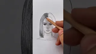 SHORT HAIR DRAWING | HOW TO SKETCH SHORT HAIR | DRAWING TUTORIAL | GRYFFIN ARTS #shorts #shorthair