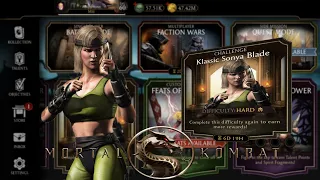 Klassic Sonya Blade Week Challenge || Hard_Mode (Mortal Kombat Mobile)