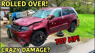 Rebuilding A Wrecked 2018 Jeep Trackhawk!!!