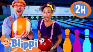 Blippi and Meekah's Bowling Ball Blast | Blippi Educational Videos for Kids