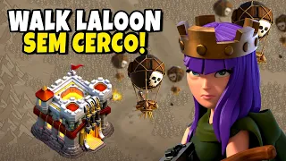 QUEEN WALK LALOON SEM MÁQUINAS NO CV11 | Clash Of Clans