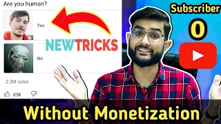 Earn Money from YouTube Without Monetization using Community Tab Poll and Post | New Trick | Hindi