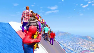 GTA 5 Water ragdolls | SPIDERMAN Jumper/Falls Compilation ep.32 (Euphoria physics Funny Moments)