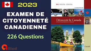 Examen de Citoyenneté Canadienne 2023 (226 questions)