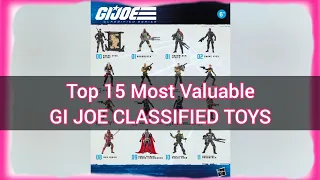 Top 15 Most Valuable GI Joe Classified Toys