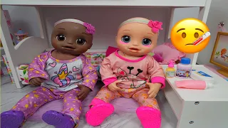 Baby Alive baby doll twins Cold Morning Routine