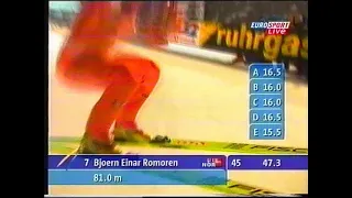 Bjørn Einar Romøren - 81 m - Falun 07.03.2001