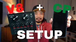 V8 Live Soundcard + Cellphone Setup The Easiest Way - Tagalog