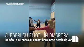 Alegeri cu emoții în diasporă.  O româncă a cântat la o secţie de votare din Spania