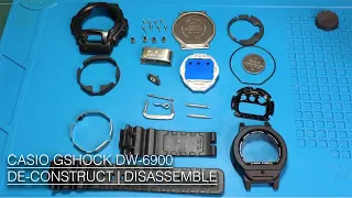 HOW TO DE-CONSTRUCT CASIO GSHOCK DW-6900 BASIC | DISASSEMBLE | CARA MELERAIKAN GSHOCK DW-6900.