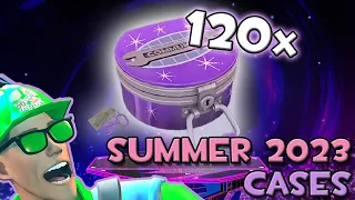 [TF2] UNBOXING 120 NEW SUMMER UPDATE CASES! UNUSUALS UNBOXED
