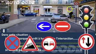 2023 Examen code de la route france ✅😘  test permis de conduire