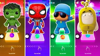 Hulk Dance 🆚 Funko Pop Marvel 🆚 Pocoyo 🆚 Oddbods. 🎶 Who Is Best? 🎵 Tell We? 😍