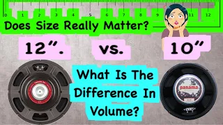 Volume Difference Between A 12” and 10” Guitar Speaker: Does Size Really Matter?