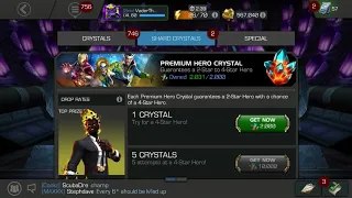 5 star crystal opening Marvel Contest of Champions MCOC pulling another God Tier